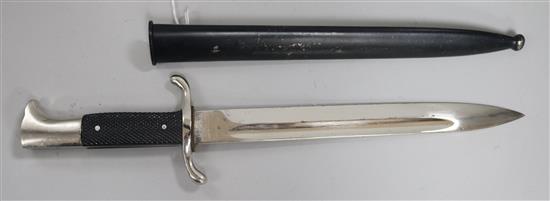 A World War II German Firemans bayonet